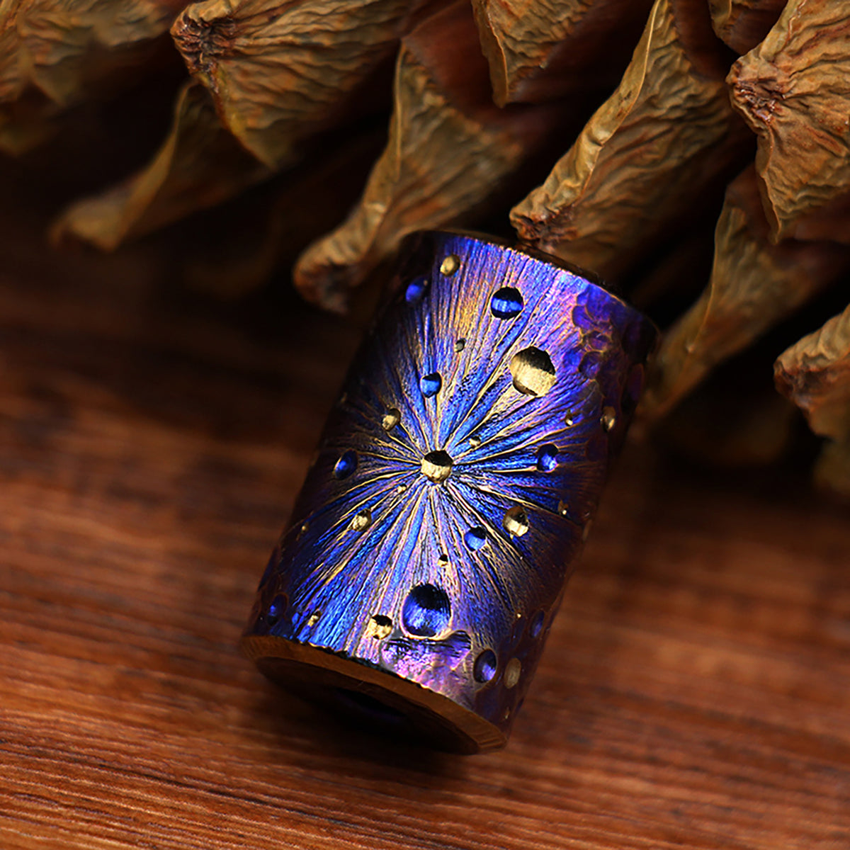 Star Sky Limited Edition Colorful Titanium Alloy Knife Beads Paracord Umbrella Rope Bead DIY Pendant
