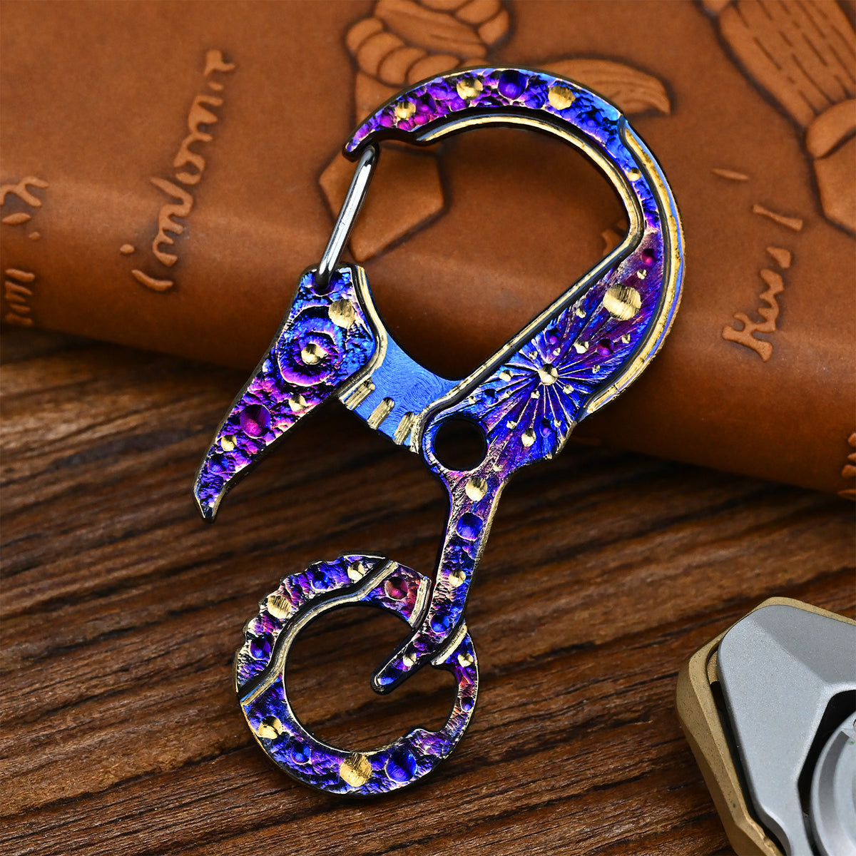 Star Sky Limited Edition Titanium Alloy Key Chain Multi-Function Car Bottle Opener Men's Pendant Key Chain EDC