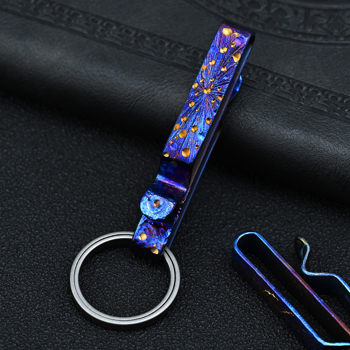 Star Sky Limited Edition Titanium Waist Belt Buckle Titanium Alloy Keychain Portable EDC Outdoor Tool