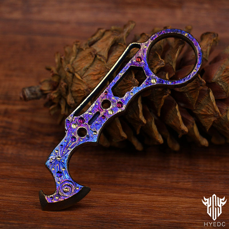 Star Sky Limited Edition Multi-Functional EDC Crowbar Bottle OpenerTool Titanium Alloy Tactical Window Breaker