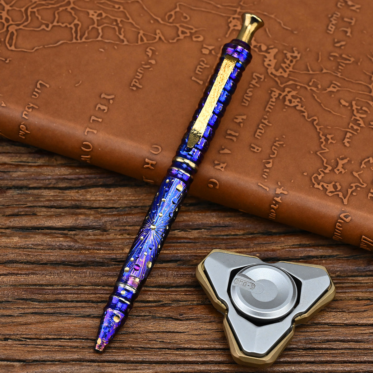 Titanium Alloy Tactical Pen Hand Carved Star Sky Limited Edition Metal Signature Neutral Outdoor Stationery EDC