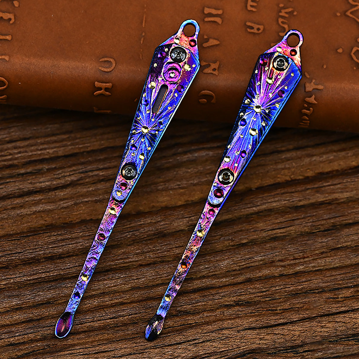 Star Sky Limited Portable Titanium Earpick Ear Scoop Titanium Alloy Ear Spoon Outdoor EDC Tool