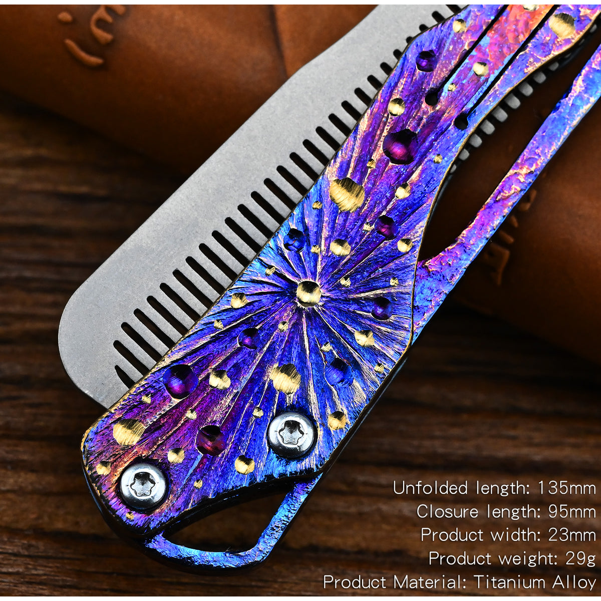 Star Sky Hand Titanium Alloy Tactical Pen Multifunctional Window Breaker Writing Pen Tool Business Signature Writing Pen EDC