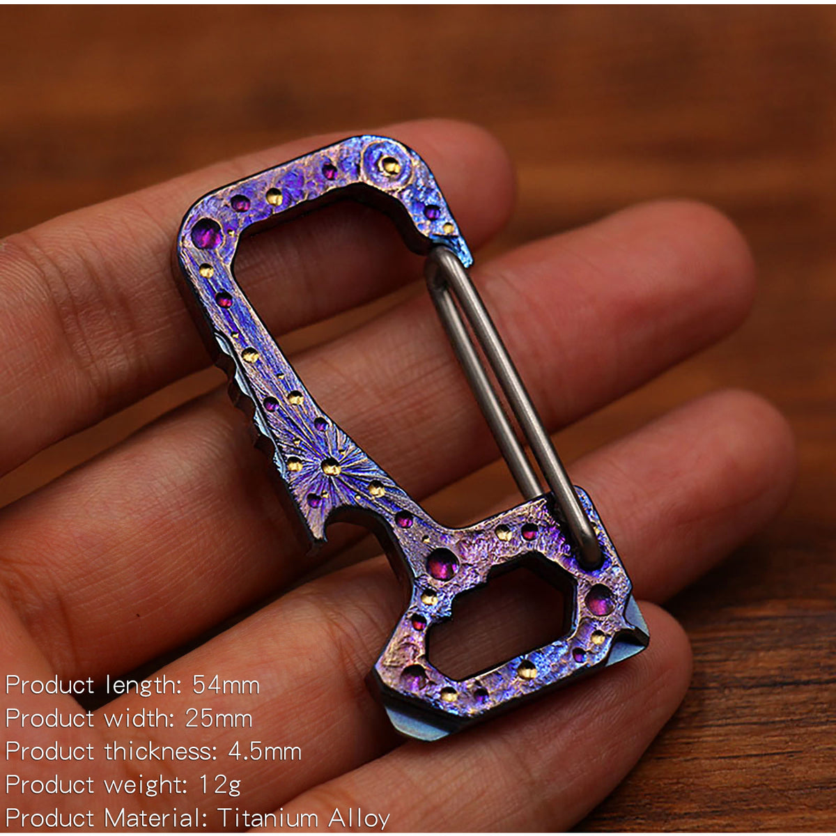 Star Sky Limited Edition Titanium Alloy Key Chain Multi-Function Car Bottle Opener Men's Pendant Key Chain EDC