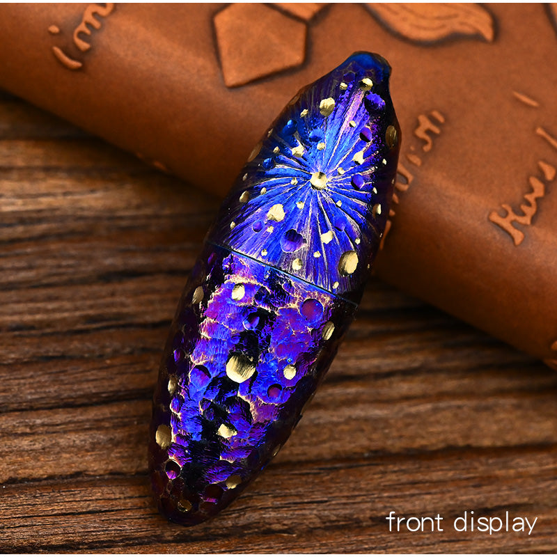 Star Sky Limited Mini Titanium Fuel Oil Lighter Waterproof Moisture Proof EDC Tool with Sealed Compartment for Medicine