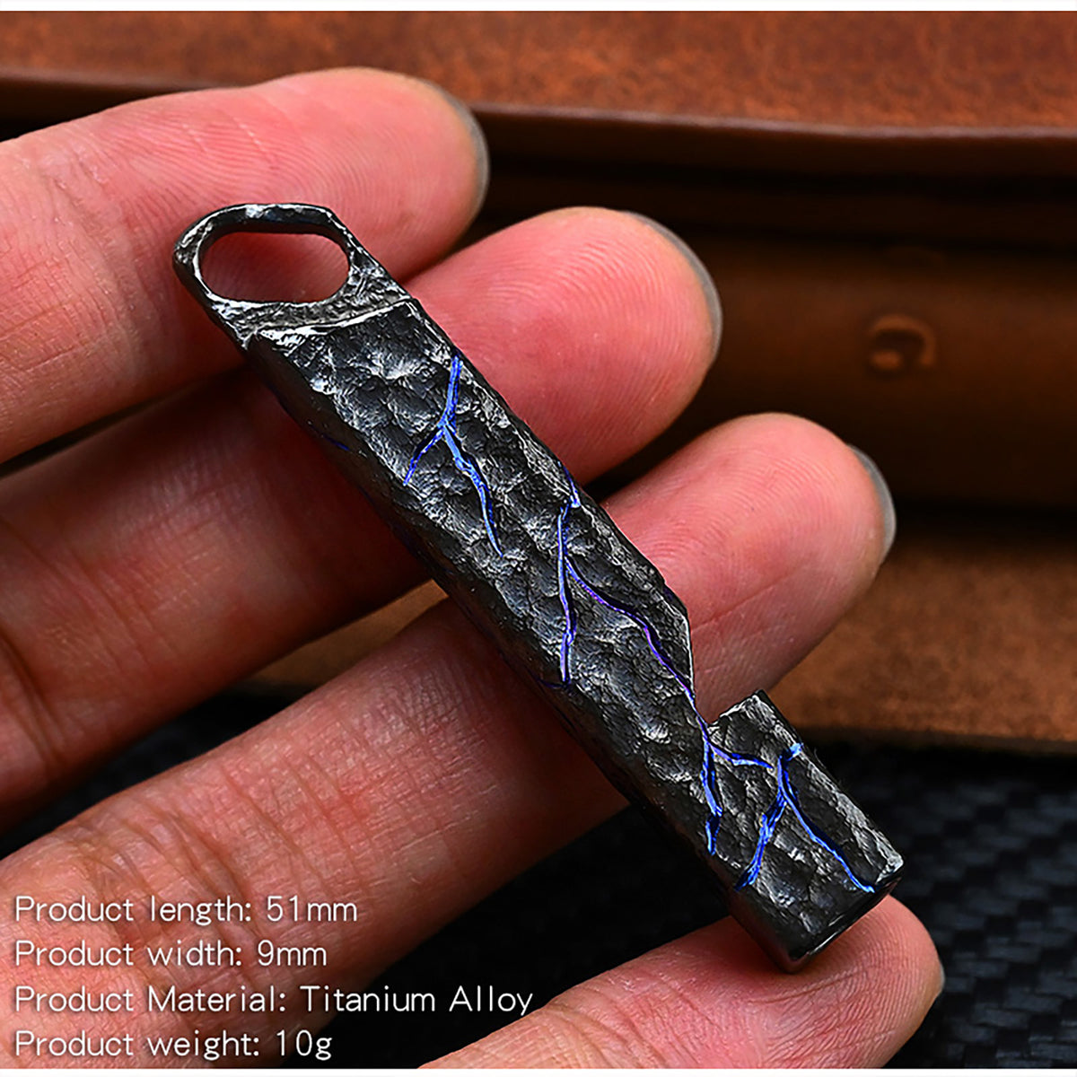Titanium Alloy Whistle Hand Carved Outdoor Survival Referee Whistle EDC