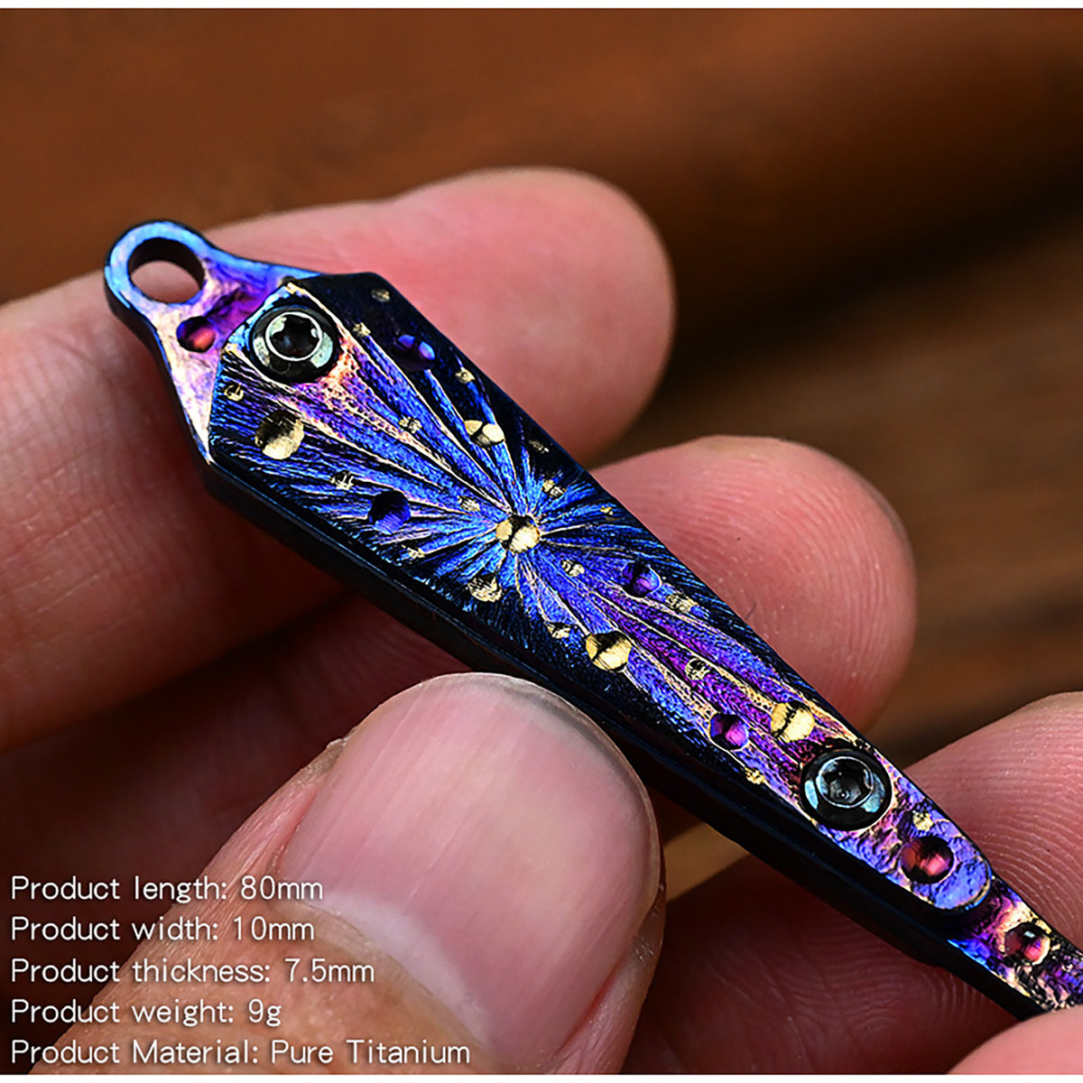 Star Sky Limited Portable Titanium Earpick Ear Scoop Titanium Alloy Ear Spoon Outdoor EDC Tool