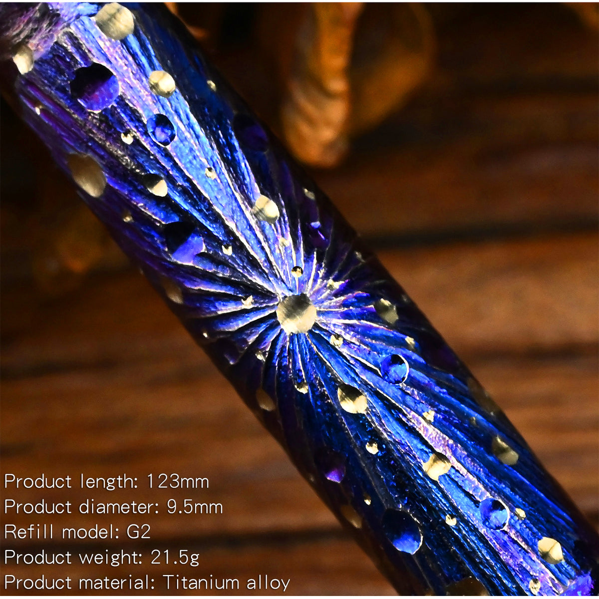 Titanium Alloy Tactical Pen Hand Carved Star Sky Limited Edition Metal Signature Neutral Outdoor Stationery EDC