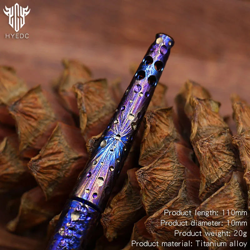 Star Sky Limited EditionTitanium Alloy Tactical Pen Hand Carved Pen Metal Signature Neutral Pen EDC