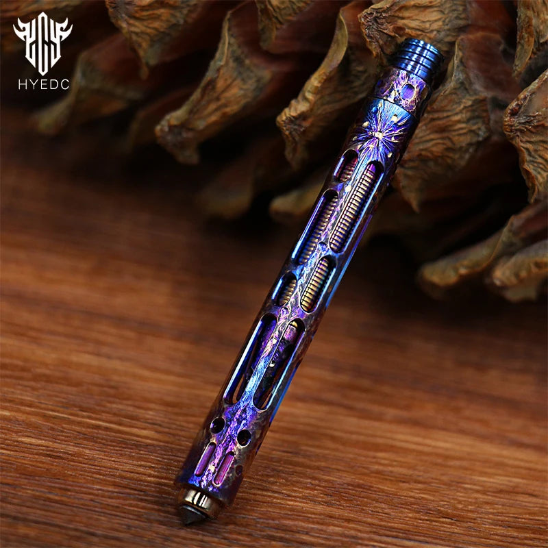 Mini Titanium Alloy Tactical Pen Star Sky Limited Edition Metal Tungsten Steel Signature Pen EDC