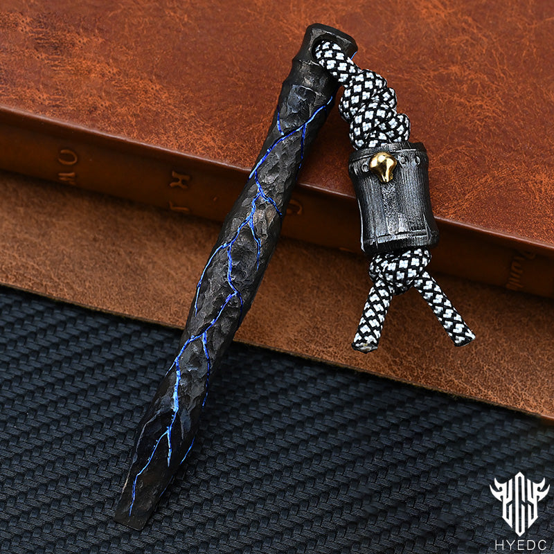 Hand Carving Stone pattern Titanium Alloy Multi-Function Crowbar Opener Outdoor Crowbar EDC