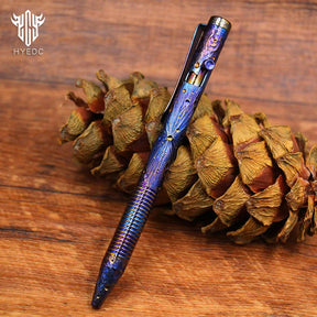 Hand Carved Titanium Alloy Tactical Pen EDC Star Sky Limited Edition Metal Signature Pen for Tactical Use