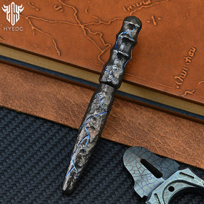 Limited Edition Mini Tactical Pen Titanium Alloy EDC Hand CarvingStone GrainSignature Pen