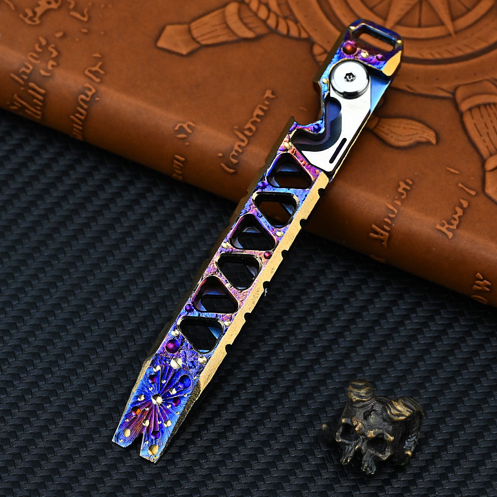 Star Sky Edition Titanium Pry Bar Multi Tools Mini Crowbars Multifunctional Portable Tools EDC