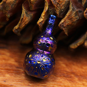 Star Sky Gourd Shape Mini Waterproof Pill Case Titanium Alloy Outdoor First Aid Medicine Moisture-proof Sealed Storage Keychian