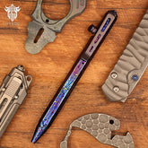 Titanium Alloy Tactical Pen Hand Carved Star Sky Limited Edition Tungsten Pen Decompression EDC Metal Signature Neutral Pen
