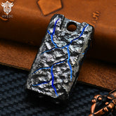 Limited Edition Titanium Alloy Whistle Double Tube High Audio Hand Carved Stone Grain Outdoor Survival Referee Whistle EDC