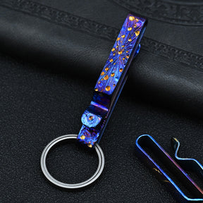 Star Sky Limited Edition Titanium Waist Belt Buckle Titanium Alloy Keychain Portable EDC Outdoor Tool