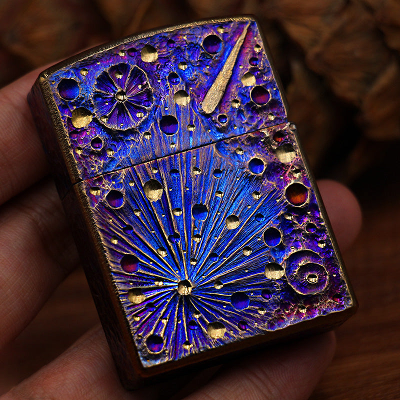 Star Sky Limited Edition Titanium Alloy Kerosene Lighter Cigarette Cigar Windproof And Waterproof Outdoor Camping Lighter