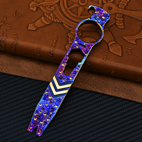 Star Sky Limited Titanium Alloy Crowbar Portable Multitool Wrench Multifunctional Survival Tool Outdoor Bottle Opener EDC