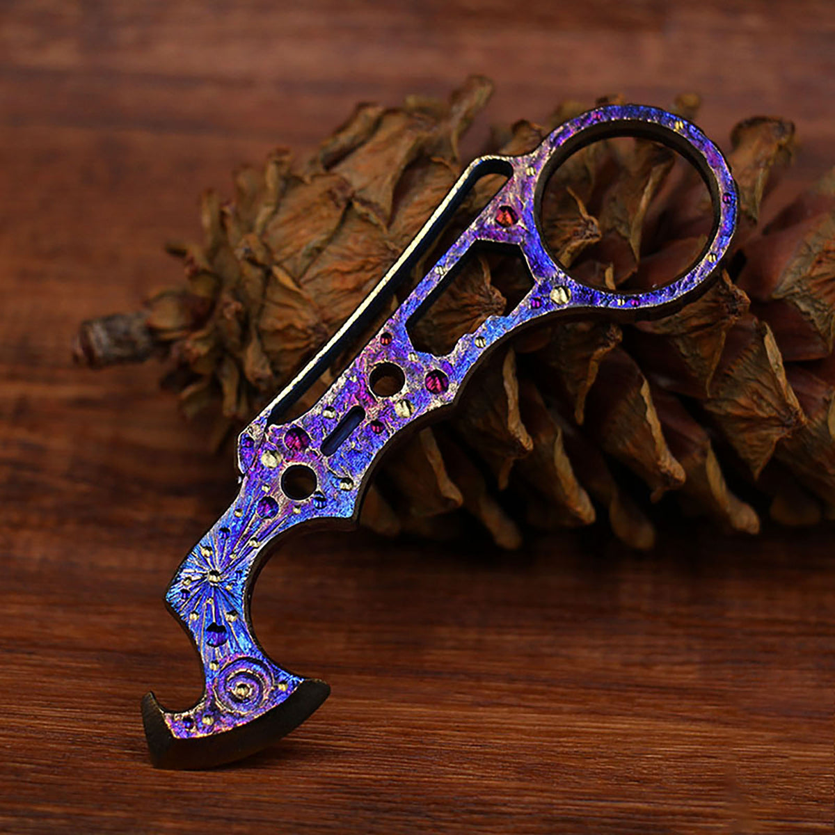 Star Sky Limited Edition Multi-Functional EDC Crowbar Bottle OpenerTool Titanium Alloy Tactical Window Breaker