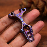 Starry Sky Limited Edition Hand Carving Titanium Crowbar Outdoor Multi Functional Survival Tool Bottle Opener Portable EDC