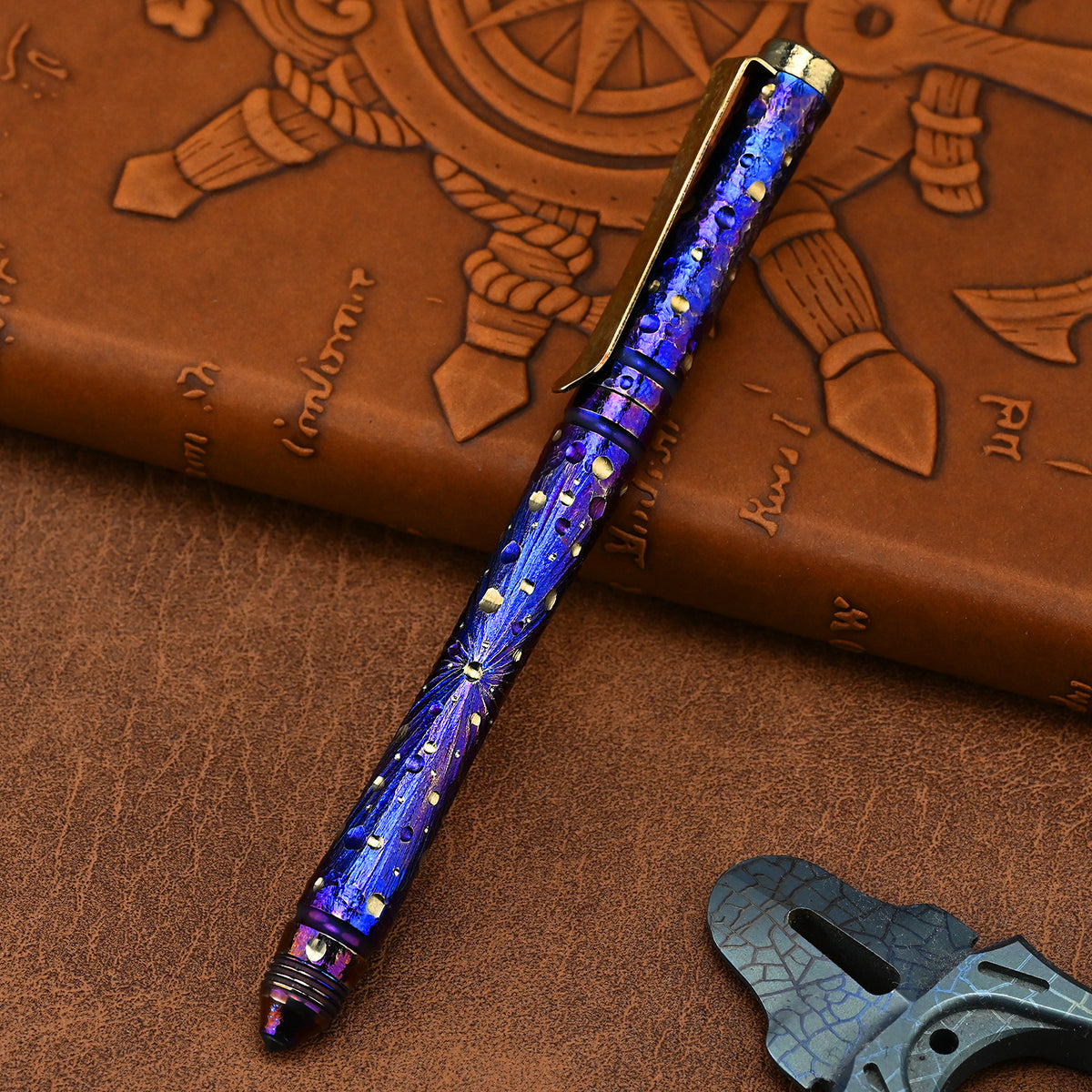 Starry Edition Titanium Portable Decompression Signature Pen Personalizes Self-defense EDC Broken Window High-end Tactical Pen