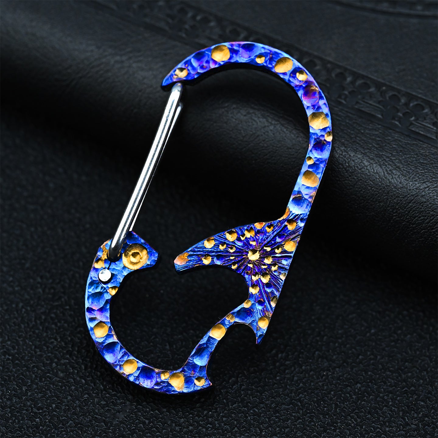 Star Sky Titanium Alloy EDC Keychain Multifunctional Bottle Opener Outdoor Survival Camping Tool