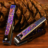 Starry Sky Limited Edition Titanium Alloy Nail Clippers Anti-Splash High-End Fingernail Cutter for Outdoor Camping EDC Tool