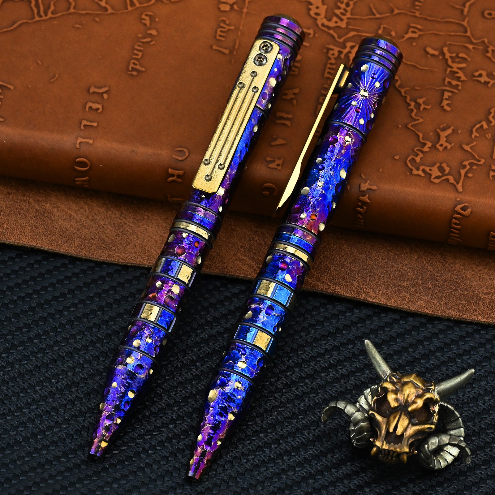 Star Sky Hand Titanium Alloy Pen With Collection Writing Multi-functional Portable Outdoor EDC Tools