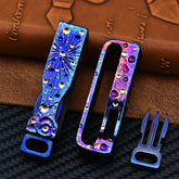 Star Sky Limited Titanium Waist Belt Buckle Titanium Alloy Keychain Portable EDC Outdoor Tool Corrosion Resistant Everyday Carry