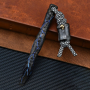 Hand Carving Stone pattern Titanium Alloy Multi-Function Crowbar  Opener Outdoor Crowbar EDC