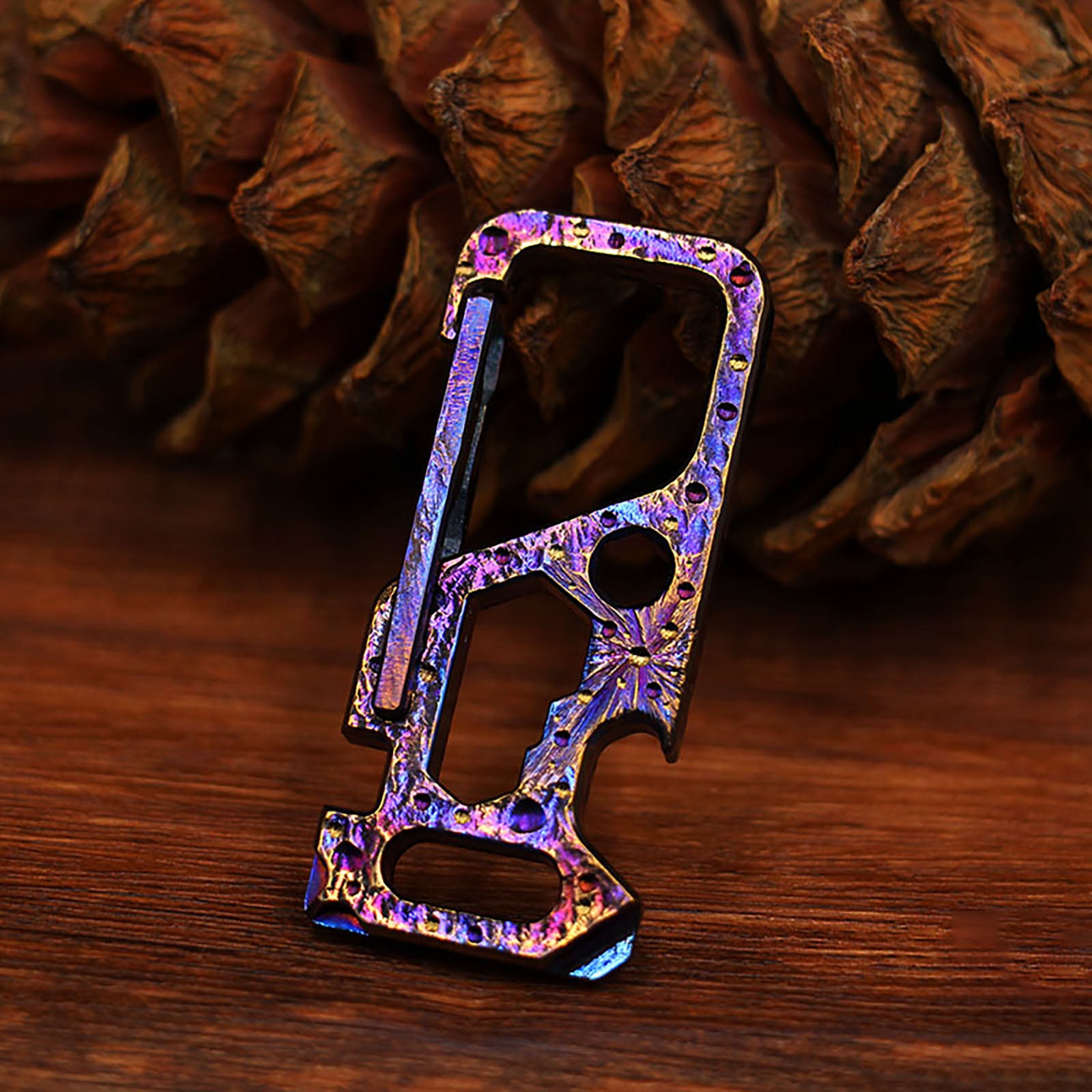 Star Sky Limited Edition Titanium Alloy Key Chain EDC Multi-Function Car Bottle Opener Men's Pendant Key Chain
