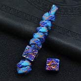 Star Sky Limited Titanium Alloy Knife Beads Umbrella Pendant Rope Knife Pendant Outdoor Camping Gadget Bracelet EDC