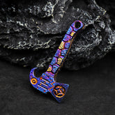 Hand Carved Mini Titanium Alloy Crowbar Outdoor Small Tools Key Chain Pendant Style Multifunctional Unpacking Bottle Opener EDC