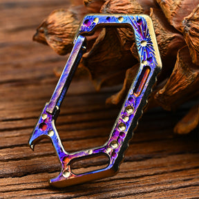 Star Sky Limited Edition Titanium Alloy Keychain Spring Free Carabiner Multifunctional Bottle Opener Car Key Holder EDC