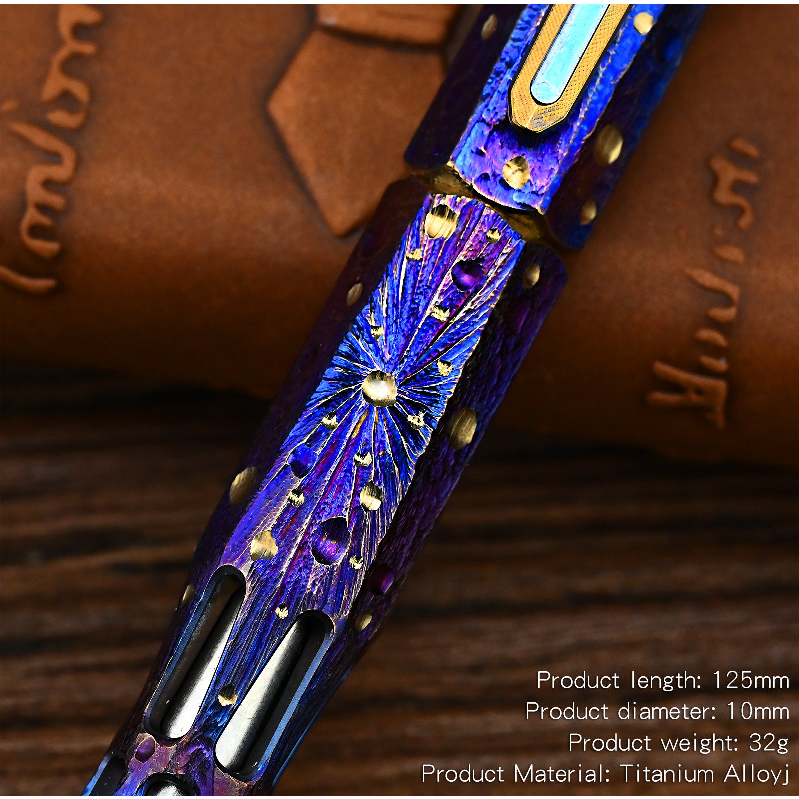 Star Sky Hand Titanium Alloy Tactical Pen Multifunctional Window Breaker Writing Pen EDC Tool Business Signature Writing Pen