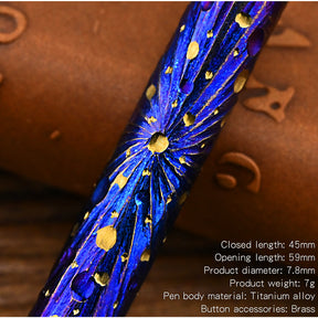 Star Sky Limited Titanium Alloy MINI Eternal Pencil Needn‘t Shave Erasable Pencil Portable Key Pocket Emergency Writing EDC