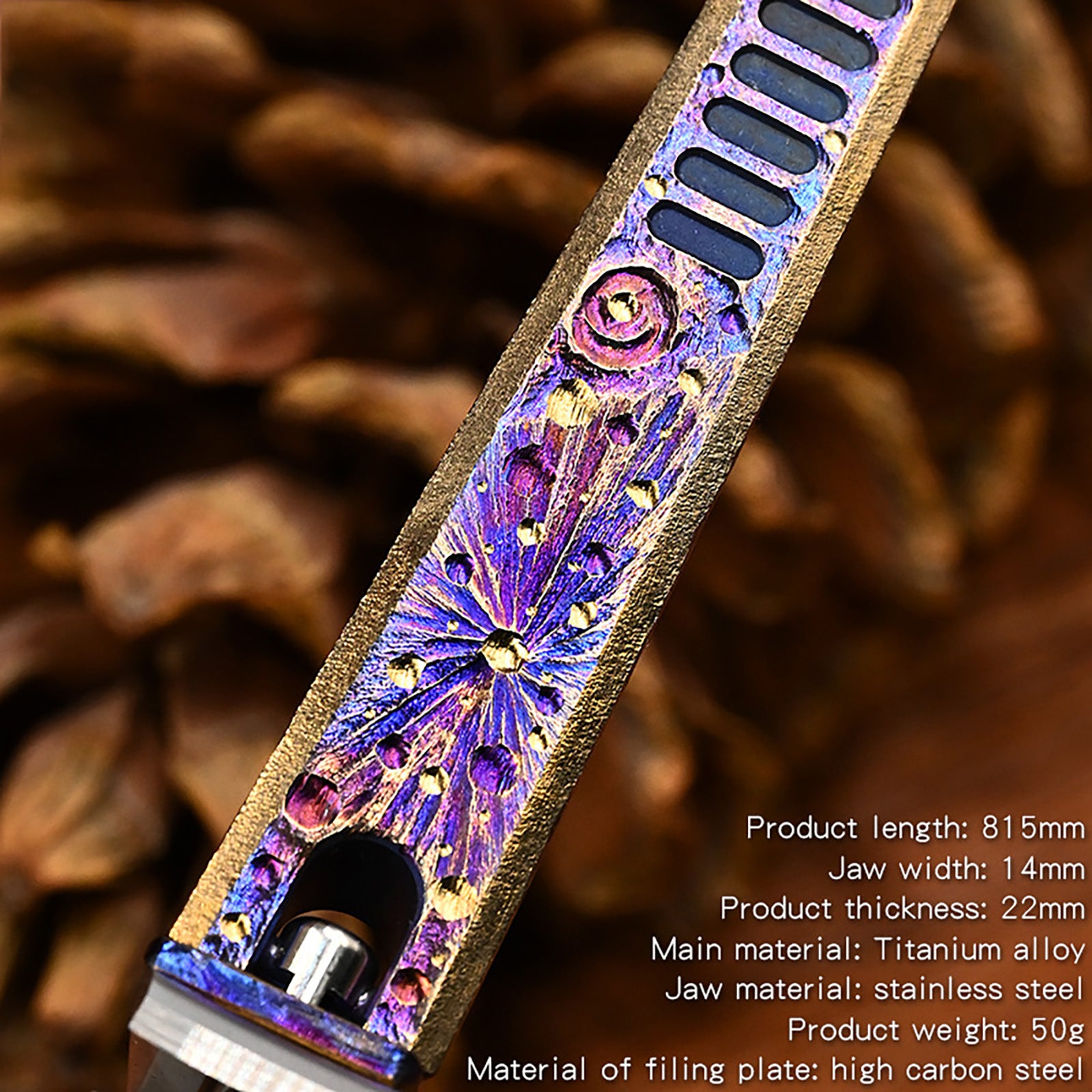 Starry Sky Limited Edition Titanium Alloy Nail Clippers Anti-Splash High-End Fingernail Cutter for Outdoor Camping EDC Tool