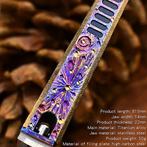 Starry Sky Limited Edition Titanium Alloy Nail Clippers Anti-Splash High-End Fingernail Cutter for Outdoor Camping EDC Tool