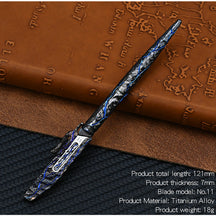 Titanium Hand Carving Rock TextureTitanium Alloy Art Knife Keychain Portable Disassembly Tool EDC