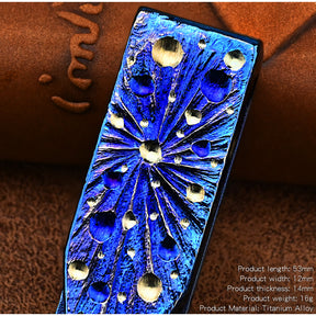 Star Sky Limited Titanium Waist Belt Buckle Titanium Alloy Keychain Portable EDC Outdoor Tool Corrosion Resistant Everyday Carry