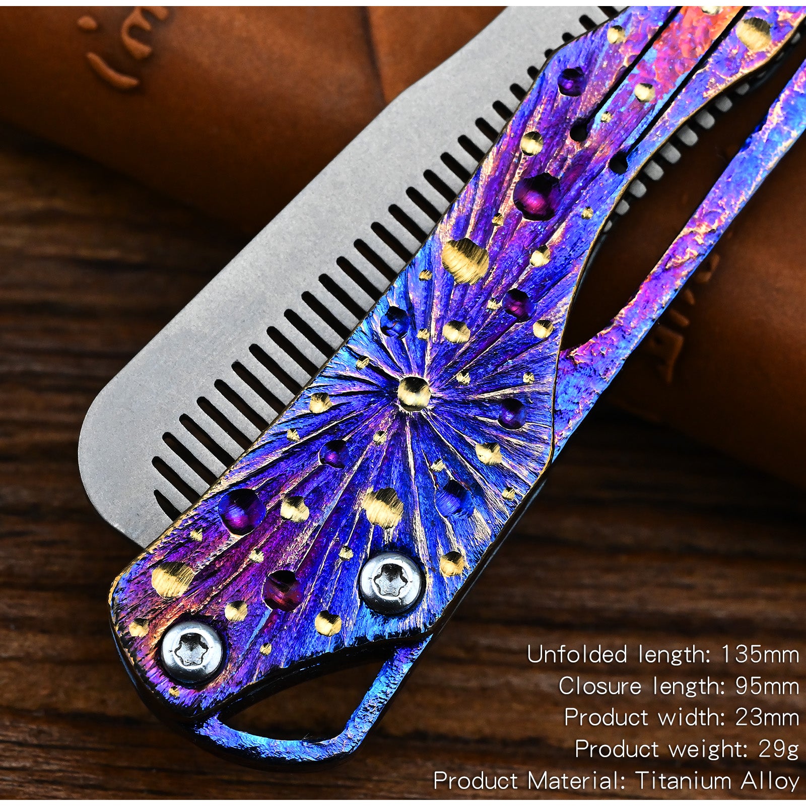 Star Sky Hand Titanium Alloy Tactical Pen Multifunctional Window Breaker Writing Pen Tool Business Signature Writing Pen EDC