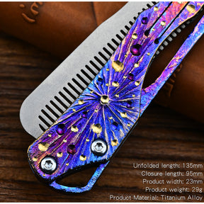 Star Sky Hand Titanium Alloy Tactical Pen Multifunctional Window Breaker Writing Pen Tool Business Signature Writing Pen EDC