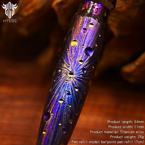 Star Sky Limited Edition Mini Tactical Pen Titanium Alloy Metal Tungsten Steel EDC Signature Pen for Tactical Writing