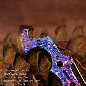 Star Sky Limited Edition Multi-Functional EDC Crowbar Bottle OpenerTool Titanium Alloy Tactical Window Breaker