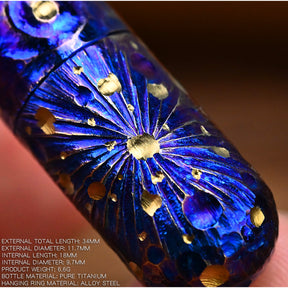 Star SkLimited Edition Portable Small Titanium Alloy Sealed Bottle Waterproof Box Medicine Bottle Outdoor EDC First-Aid Supplies