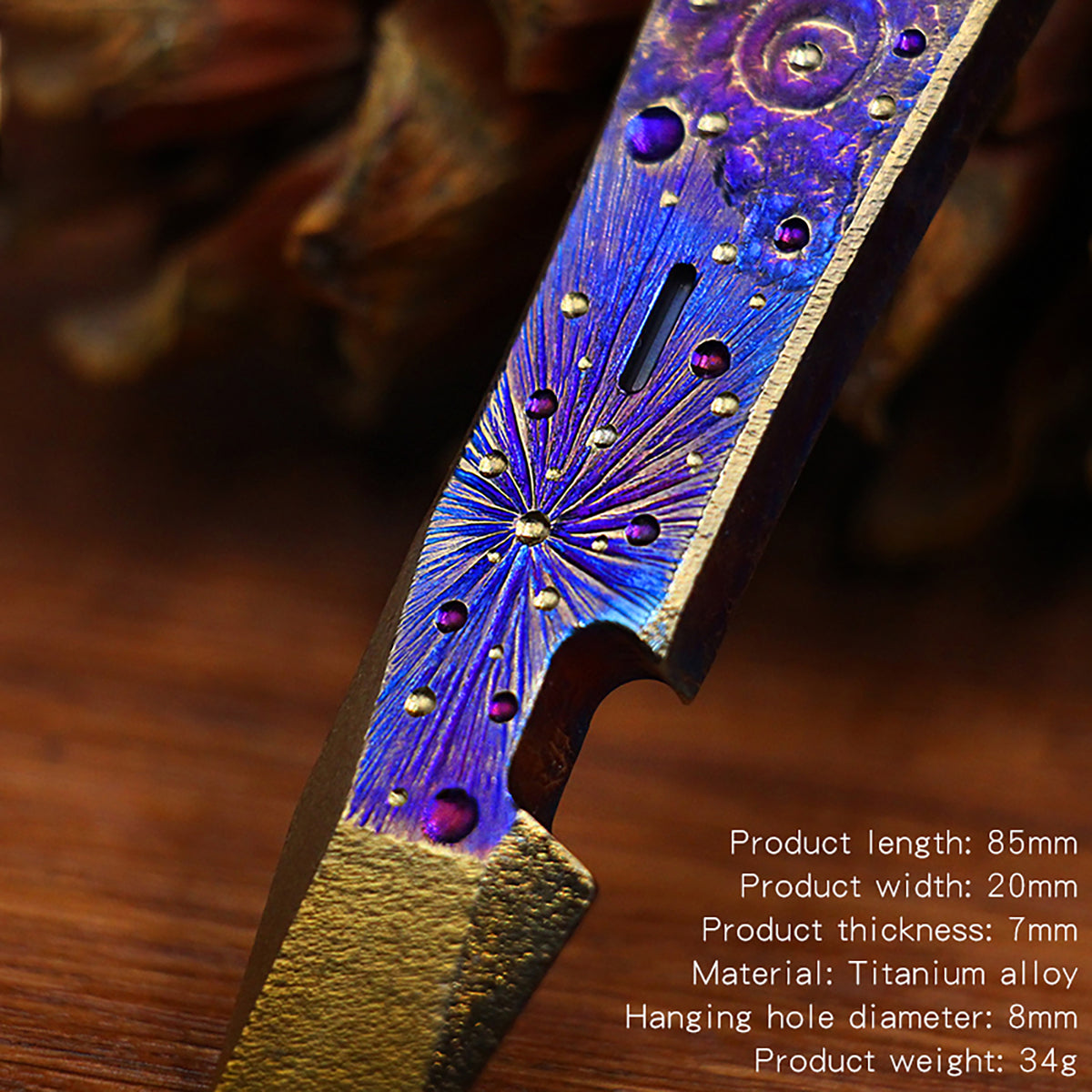 Limited Edition Hand Carving Starry Sky Titanium alloy EDC Outdoor  Multifunctional Tool Tactical Pry bar Bottle TacticalOpener