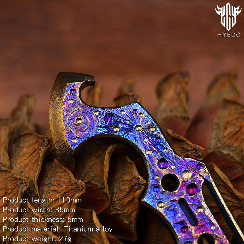 Star Sky Limited Edition Multi-Functional EDC Crowbar Bottle OpenerTool Titanium Alloy Tactical Window Breaker