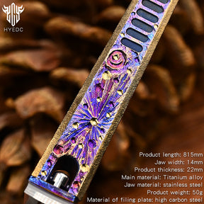 Starry Sky Limited Edition Titanium Alloy Nail Clippers Anti-Splash High-End Fingernail Cutter for Outdoor Camping EDC Tool